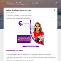 Business Ideas for Working Professionals