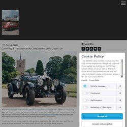 Choosing a Transportation Company for your Classic car - businesscarservice