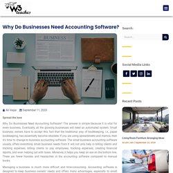 Why Do Businesses Need Accounting Software? - w3Teaches