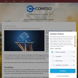 How small businesses can benefit from cloud hosting? - coweso-it