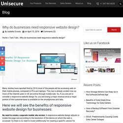 Why do businesses need responsive website design? - UniSecure Datacenters Blog