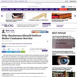 Why Businesses Should Deliver Better Customer Service