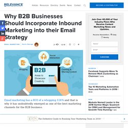 Why B2B Businesses Should Incorporate Inbound Marketing into their Email Strategy