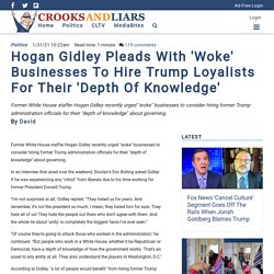 Hogan Gidley Pleads With 'Woke' Businesses To Hire Trump Loyalists For Their 'Depth Of Knowledge'