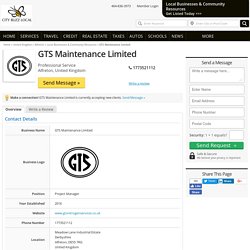 Alfreton Local Businesses & Community Resources - GTS Maintenance Limited
