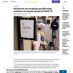 Businesses not taking reusable containers to prevent COVID-19 spread