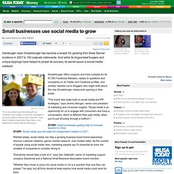 Small businesses use social media to grow