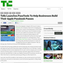 Tello Launches PassTools To Help Businesses Build Their Apple Passbook Passes