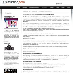 Cahier des charges e-commece : Businesshop, gestion commerciale ecommerce - cahier des charges e commerce et magento