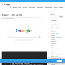 Búsquedas con Google