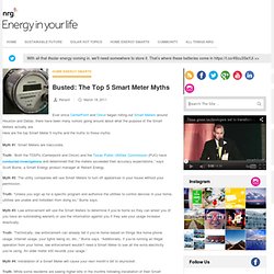 powered by Reliant Energy - Article - Busted: The Top 5 Smart Meter Myths