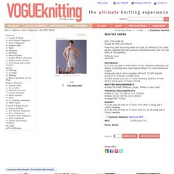 BUSTIER DRESS Knit.1 Magazine Fall 2006 #6