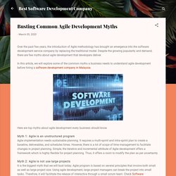 Busting Common Agile Development Myths