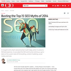 Busting the Top 15 SEO Myths of 2014