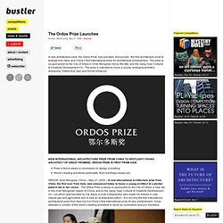 The Ordos Prize Launches