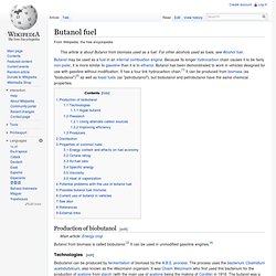 Butanol fuel