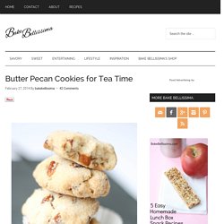 Butter Pecan Cookies for Tea Time - Bake Bellissima