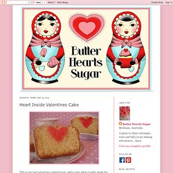Heart Inside Valentines Cake