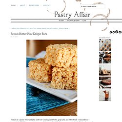 The Pastry Affair - Home - Brown Butter Rice Krispie Bars