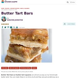 Butter Tart Bars