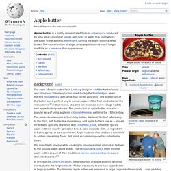 Apple butter