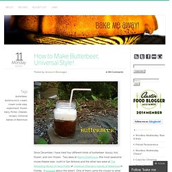 How to Make Butterbeer, Universal Style!