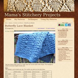 Butterfly Lace Blanket