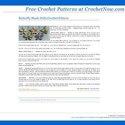 » Butterfly Shade Pulls Crochet Pattern » Free Crochet Patterns at CrochetNow.com