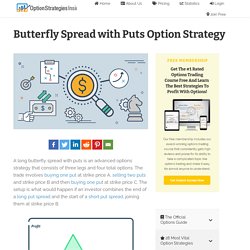 Butterfly Spread with Puts Option Strategy