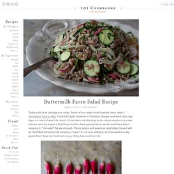 Buttermilk Farro Salad Recipe