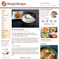 Buttermilk Pudding Recipe