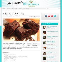 Butternut Squash Brownies Recipe