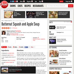 Butternut Squash and Apple Soup Recipe : Ina Garten