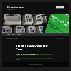 The One Button Audiobook Player