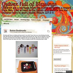 Button Bookmarks « Quiver Full of Blessings