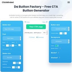 Da Button Factory - Free CTA Button Generator