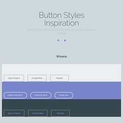 Button Styles Inspiration