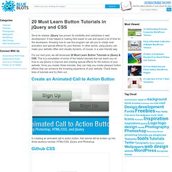 20 Must Learn Button Tutorials in jQuery and CSS