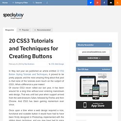 20 CSS3 Tutorials and Techniques for Creating Buttons | Speckyboy Design Magazine