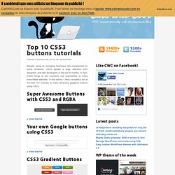 Top 10 CSS3 buttons tutorials