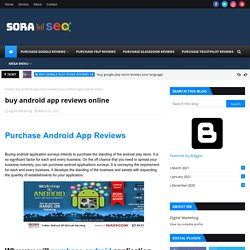 buy android app reviews online