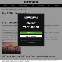 Buy CBD in Los Angeles