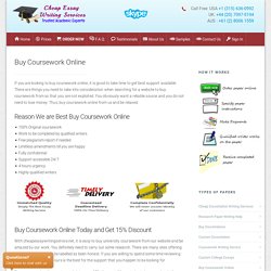 Buy Coursework Online