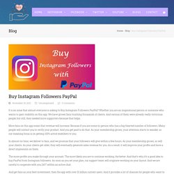 Buy Instagram Followers PayPal -