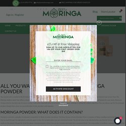 (1) Buy Moringa Powder Online - Zest of Moringa