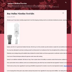 Buy Online Nicotine Test Kits
