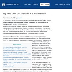 Buy Pure Gem UVC Pendant at a 37% Discount