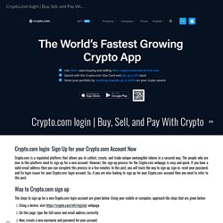 Buy, Sell, and Pay With Crypto