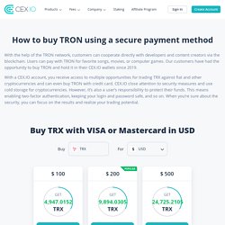 Buy TRON With Credit Card