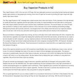 Buy Vaporizer Products in NZ